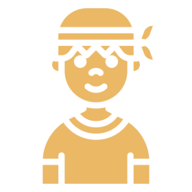 Stylized character illustration with bandana