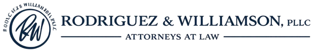 Rodriguez & Williamson full horizontal logo with tagline
